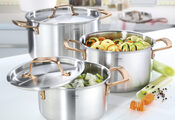 spring gourmet rosegold pannenset 4-delig 0585855404_a (1)